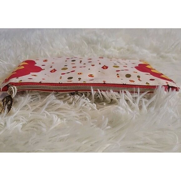 LOccitane En Provence Makeup Bag Recycled Cotton Pouch NEW L'Occitane Red Yellow - Picture 5 of 9